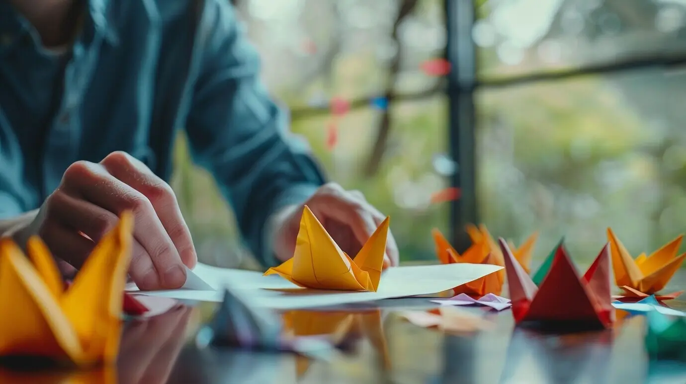 Ansicht von Händen, die an einem Do-it-yourself-Projekt arbeiten.